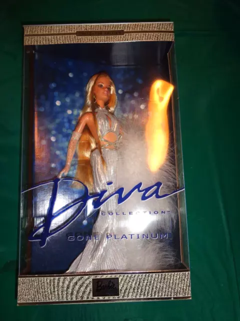 2001 Mattel Diva Collection Gone Platinum Barbie #52739 New in Box