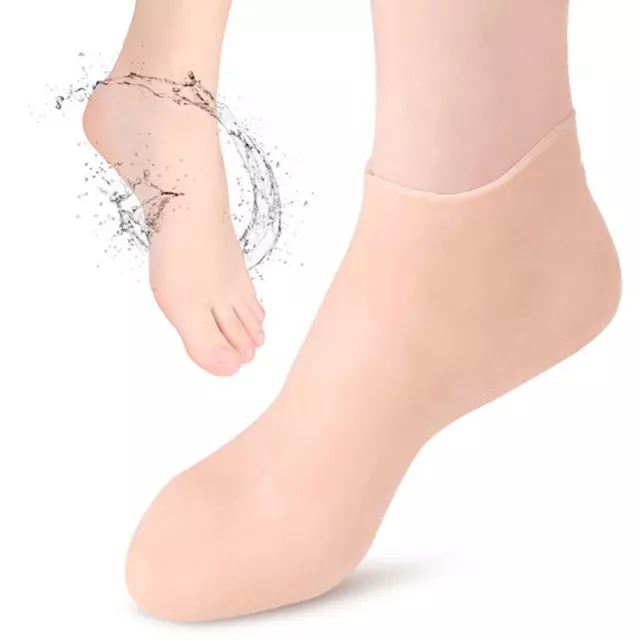 1 paire de chaussettes de soin des pieds Gel hydratant en silicone Spa