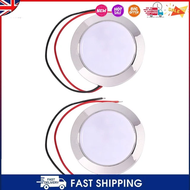 #C Waterproof 12V 24V Auto 24 SMT LED Dome Reading Lamp for Caravan RV Marine Ca