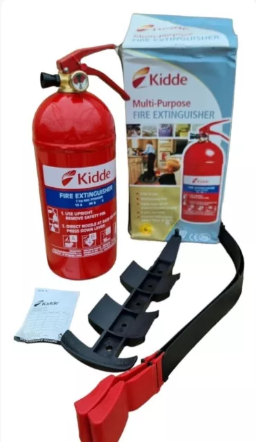 Kidde Fire Extinguisher Multi-Purpose Fire Extinguisher 2kg NEW Easy To Use