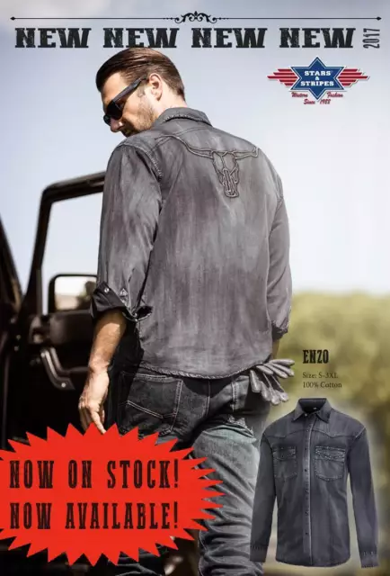 Chemise western à carreaux Calgary - Boutons pressions - Marque Stars &  Stripes