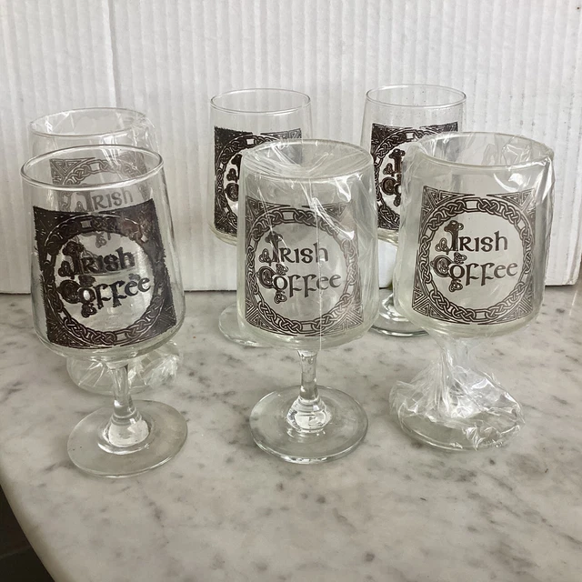 Irish Coffe Irish Glass Bar ware Man Cave