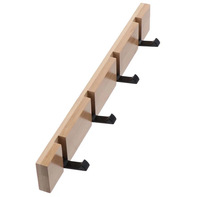 with 4 Hooks, Coat Wall Hooks Heavy Duty Hideaway Towel Hanger  Entryway Wall