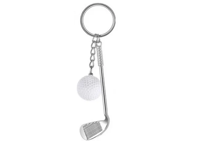 2er Golf Schlüsselanhänger Miniblings Golfschläger Ball golfen Golfer Golferin