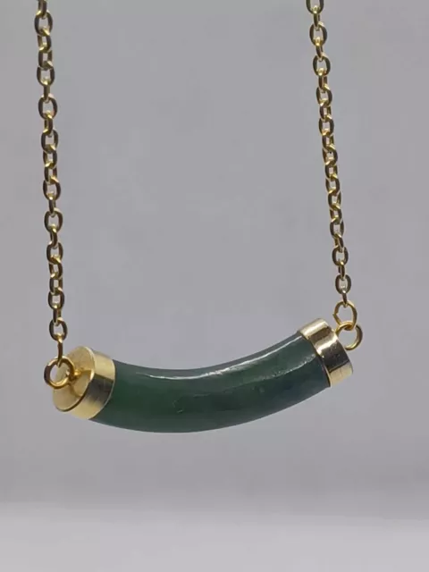 Translucency Jade Jewelry - High Quality Double-Linked BC Jade Necklace