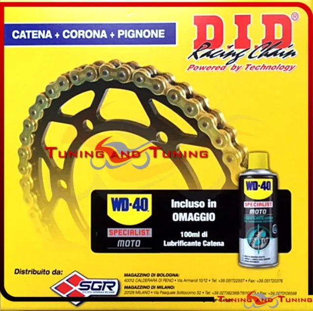 Kit Trasmissione Did Catena-Corona-Pignone Per Yamaha Yzf R6 R 600 2006 2007