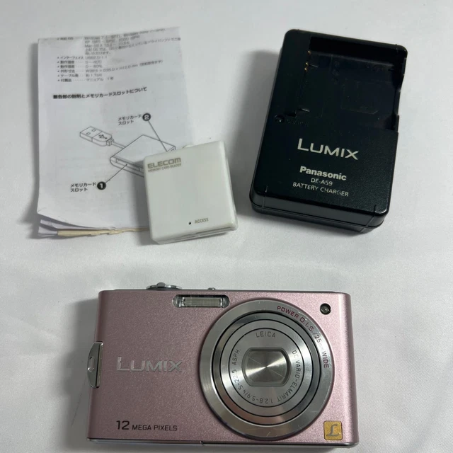PANASONIC LUMIX DMC-FX66 Pink Compact Digital Camera [No English