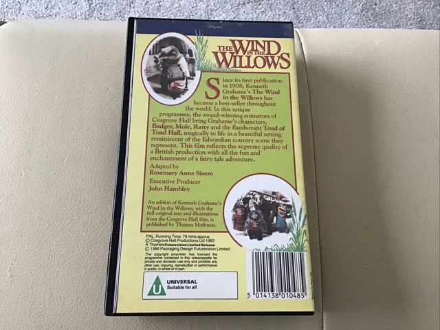 THE WIND IN The WIllows Thames Video Collection VHS Video Tape 1986 VGC ...