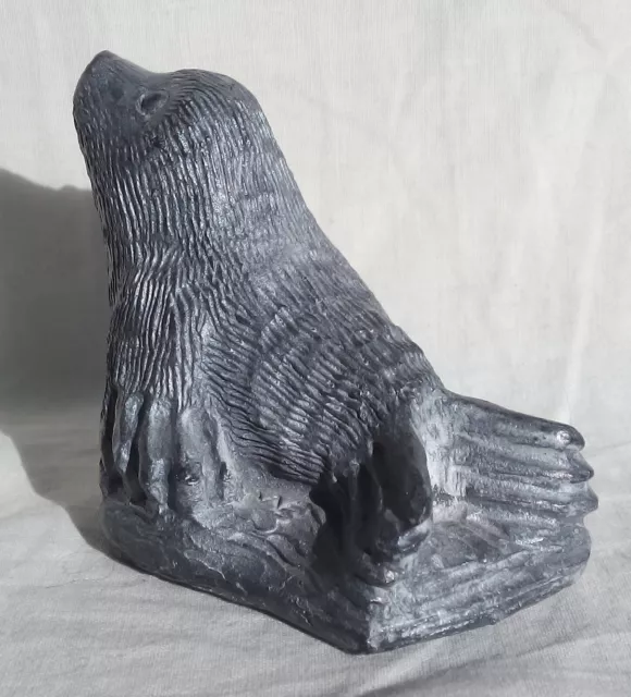 INUIT ART HAND Carved Soapstone Sculpture Of A Seal By Al Wolf £27.55 ...