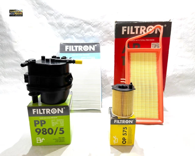 4 Filtri Per Nissan Juke 1.5 Diesel KIT TAGLIANDO 4 FILTRI NISSAN JUKE (FI5) 1.5 DCI 110CV 81KW DAL Ricambi Filtro Nissan Juke 81kw - 9