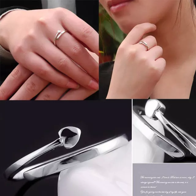 New Women Fashion 925 Sterling Silver Plated Adjustable Toe Ring Pinky Finger