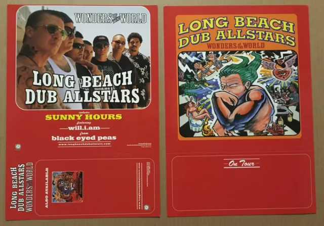 Sublime LONG BEACH DUB ALLSTARS 2002 Double Sided PROMO POSTER FLAT 4 Wonders CD