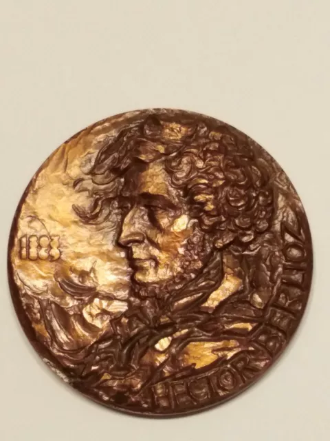 Hector Berlioz. Médaille très rare en bronze.