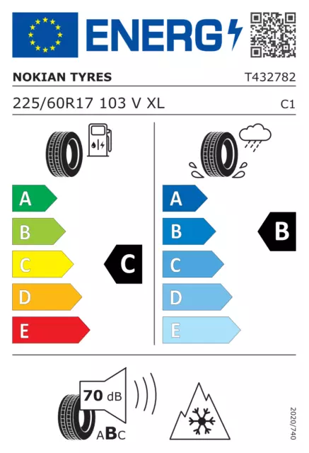 1x Winterreifen NOKIAN TYRES OFF-ROAD 225/60R17 103V XL SNOWPROOF 2 SUV