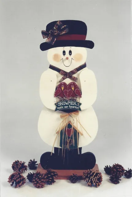 Stanley - 27" Patrón de muñeco de nieve de J&J Crafts Diseñado por Julie Kruger