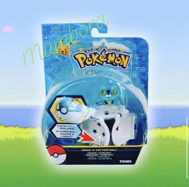 POKEMON TOMY | Throw N Pop Poke Ball Froakie | NEW | Kids Toys | MUMBORA