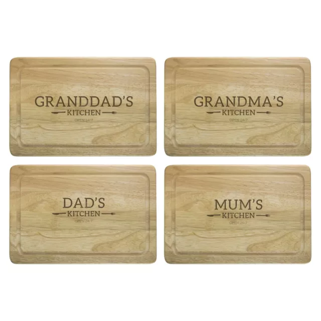 Personalised Engraved Wooden Chopping Board Cutting Cheese Serving Custom Gift