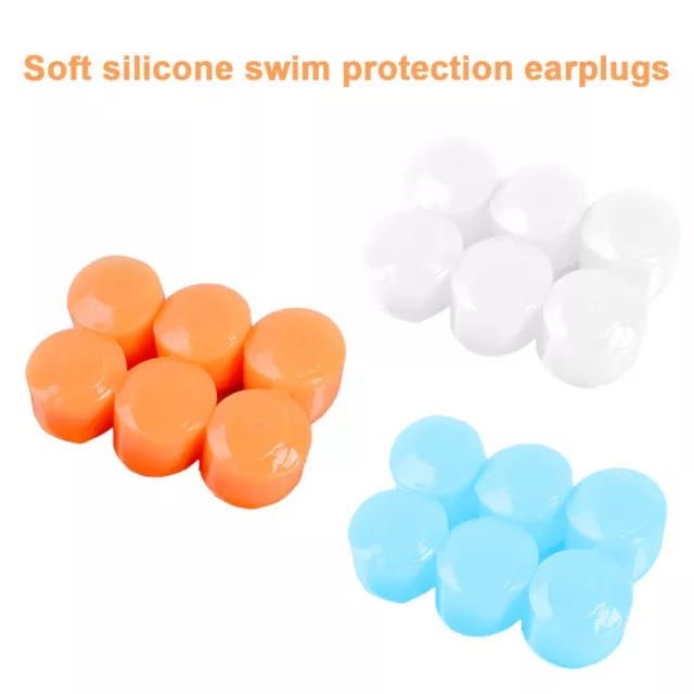 Reusable Soft Silicone Ear Plugs Colours Earplugs Work Sleep Study Travel Boxed