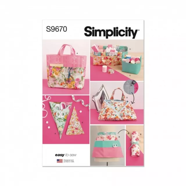 Simplicity Nähmuster 9670 Zubehör, Taschen, Schürzen Betriebssystem (Einheitsgröße)