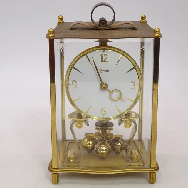 VINTAGE WEST GERMANY Kundo Brass 400 Day Anniversary Clock Kieninger ...