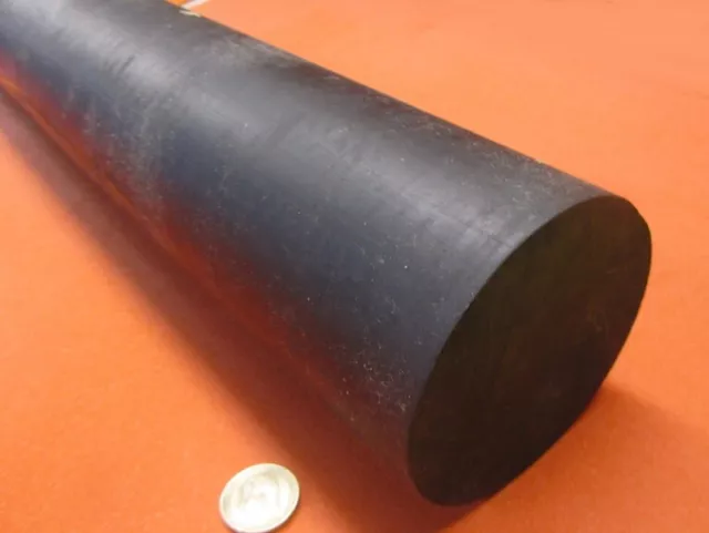 Neoprene Rod, 75A, Black 4.0" Dia. x 12" Length- *D