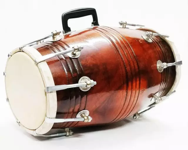 Dholak Mango Wood Bolt Tuned, Sac rembourré MEILLEUR Instrument de musique 3