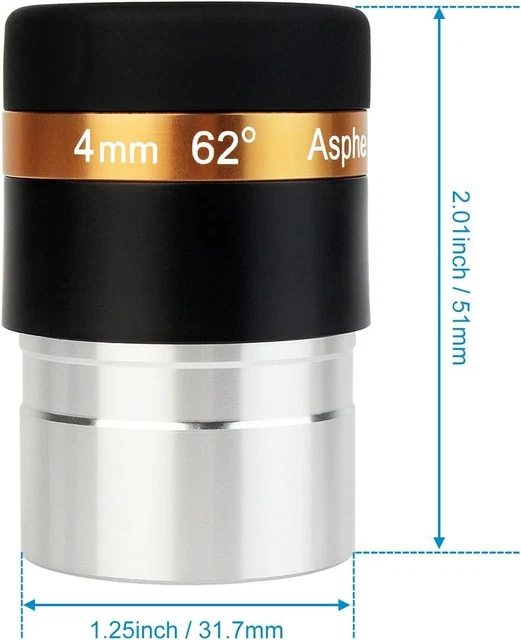SVBONY TELESCOPE LENS 4Mm Telescopes Eyepieces Wide Angle 62 Degree