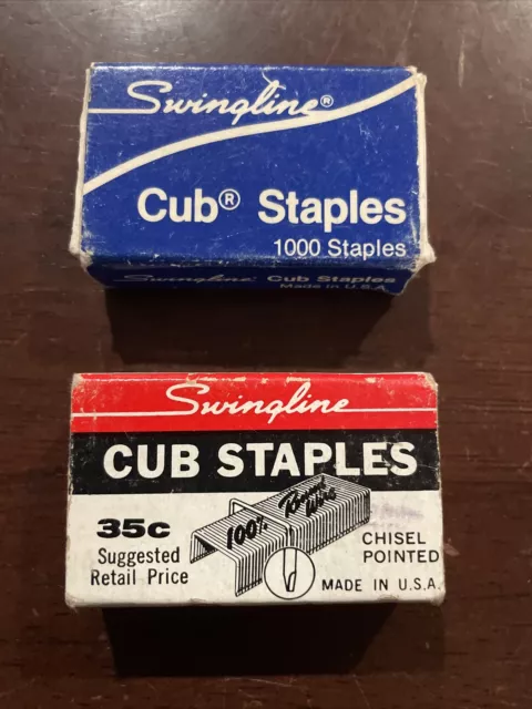 Swingline Cub Staples Vintage Staples in original box