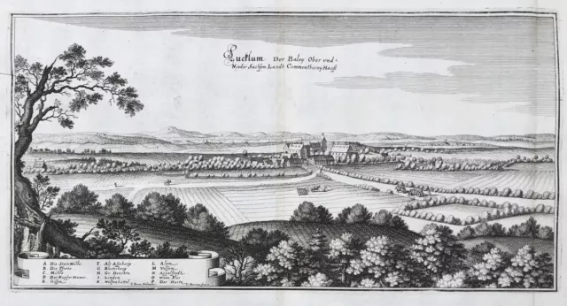 Lucklum Erkerode LK Wolfenbüttel Niedersachsen Kupferstich Merian 1650