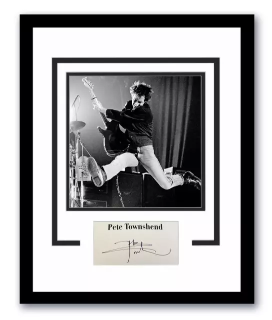 The Who Pete Townshend Autographed Signed 11x14 Framed Photo ACOA