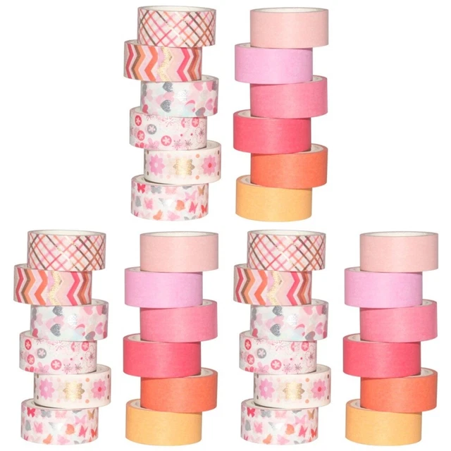 36 Rolls Masking Tape Book Album Paper Tape Bling Decor Lipgloss Sets Self Made