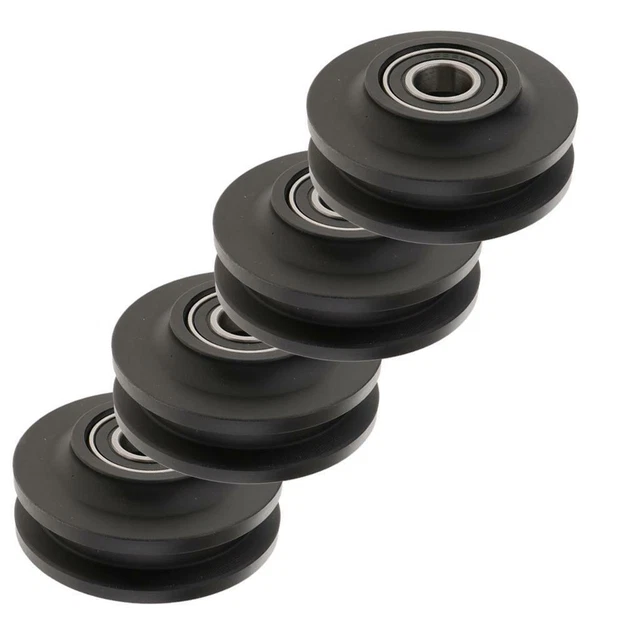 4x Sliding Barn  Closet Roller Durable Hanging Runner Pulley