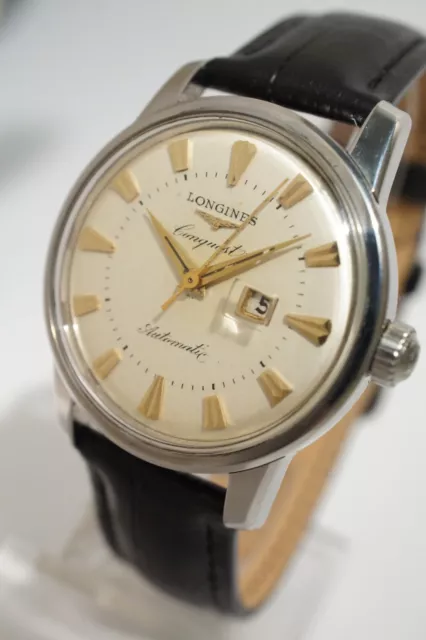 LONGINES CONQUEST AUTOMATIQUE à QUANTIÈME EN ACIER, CALIBRE 19ASD, 1956 3