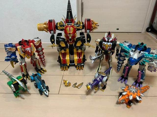 Sentai With Robots Ranger POWER RANGERS BAKURYU Sentai Abaranger DX Robot Set of 12 Bundle Bulk ...