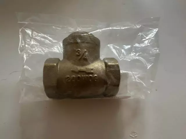 Central Boiler 3/4" Brass Swing Check Valve P/N 296