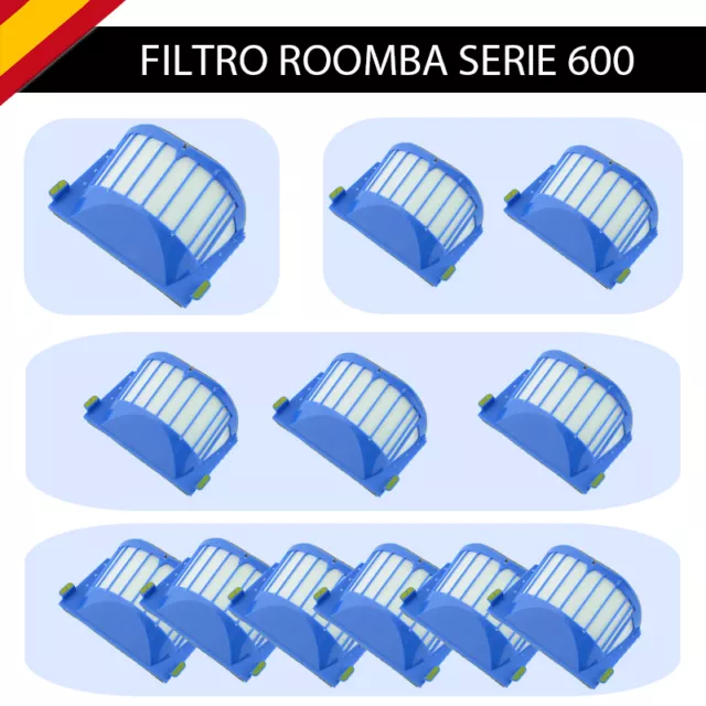RECAMBIO FILTRO AEROVAC Compatible Con Roomba Serie 600. Repuesto Aerobac  620 EUR 2,95 - PicClick IT