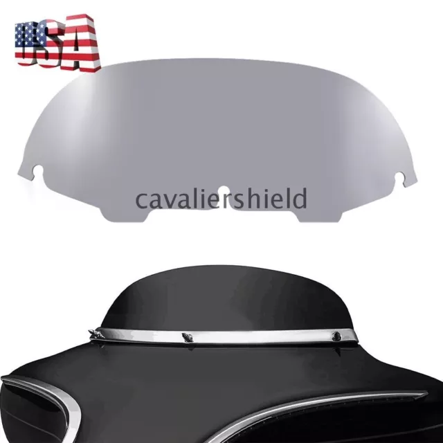 Smoke 7" Windshield Windscreen For Harley Touring Electra Street Glide 1996-2013