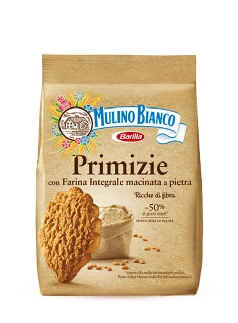 BISCOTTI PRIMIZIE MULINO BIANCO 700 gr FROLLINI FARINA INTEGRALE RICCHE DI FIBRE