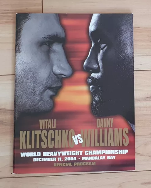 Vitali Klitschko Danny Williams 2004 World Championship Boxing Programme