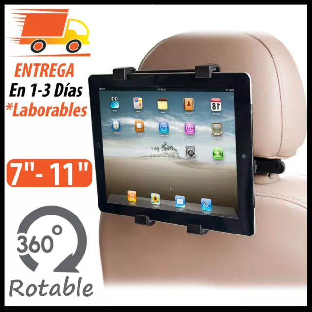 Soporte de Tablet para Coche Ajustable para Reposacabezas de 7 a 11 pulgadas