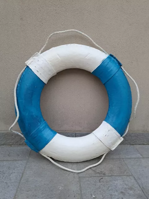 SALVAGENTE NAUTICO STILE VINTAGE ø 75 Cm. ARREDO MARINO SALVATAGGIO CASA VACANZE 2