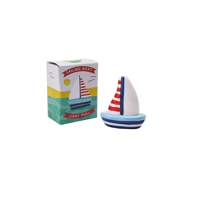 Nouveauté Voile Bateau Clair Tirer Bleu Blanc pour Salle Lumières Stores Fans