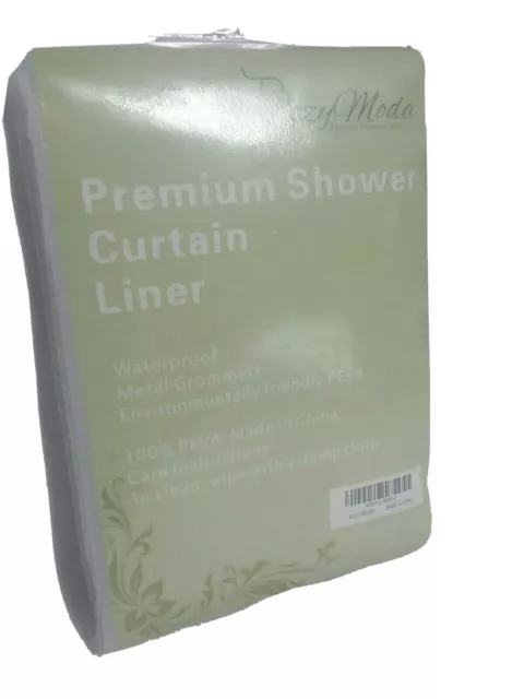 Shower Curtain Liner Clear with Hooks - Mildew Resistant - PEVA - 72"x72"