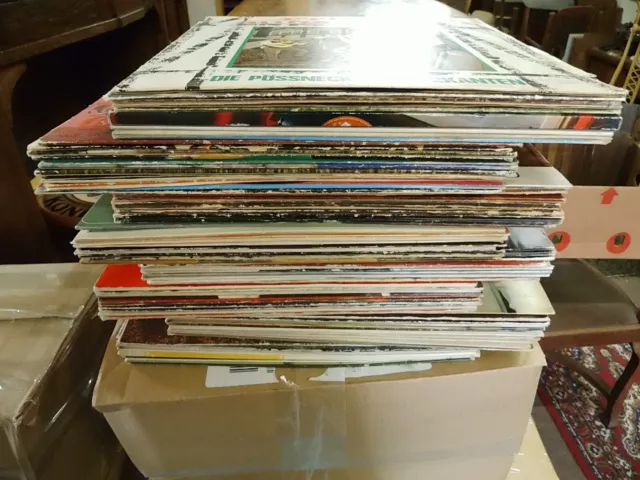 LP Vinyl Schallplatten Paket 80x gemischt Sammlung Konvolut Musik Basteln Cover