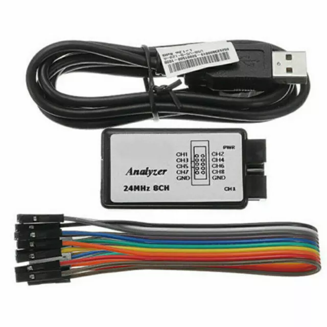 USB Logic Analyzer Device Set Compatible to Saleae 24MHz 8CH DE