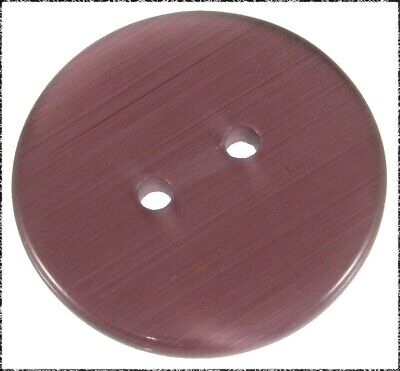 Large Modern Fiber Optic Glass Button, Purple 2-Hole Sew Through