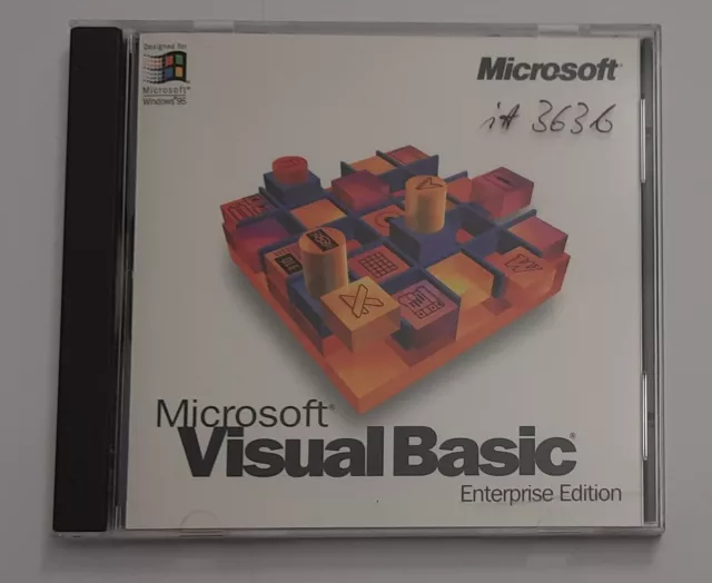 Microsoft Visual Basic 4.0 Enterprise Edition CD-ROM (retro, 1995)