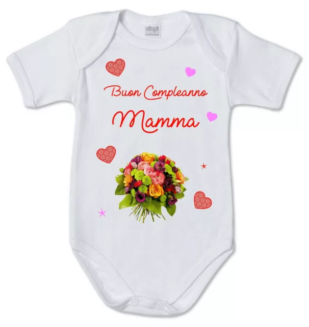 body tutina neonato Buon compleanno mamma idea regalo nascita mamma gravidanza