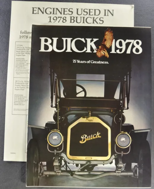 1978 Buick Brochure Regal Century LeSabre Electra Riviera Skylark Skyhawk, Wagon