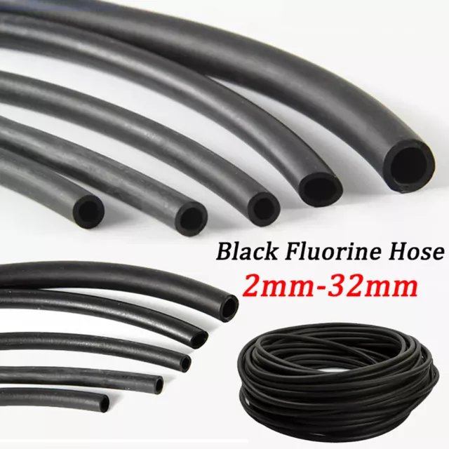 Black Fluorine Rubber Tube ID 2~32mm Fuel Hose-Engine Petrol,Oil Line Fuel Pipe